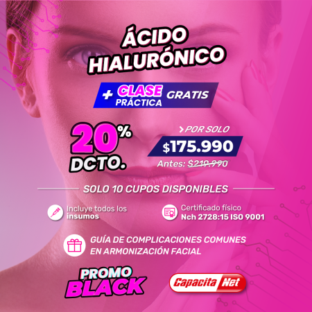 ÁCIDO HIALURÓNICO SEMIPRESENCIAL + CLASE PRÁCTICA