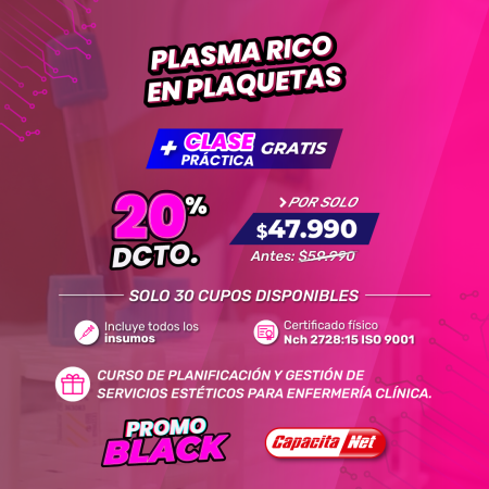 CURSO DE PLASMA RICO EN PLAQUETA + CLASE PRÁCTICA - SANTIAGO