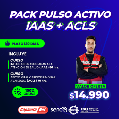 PACK PULSO ACTIVO IAAS-ACLS (ONLINE)