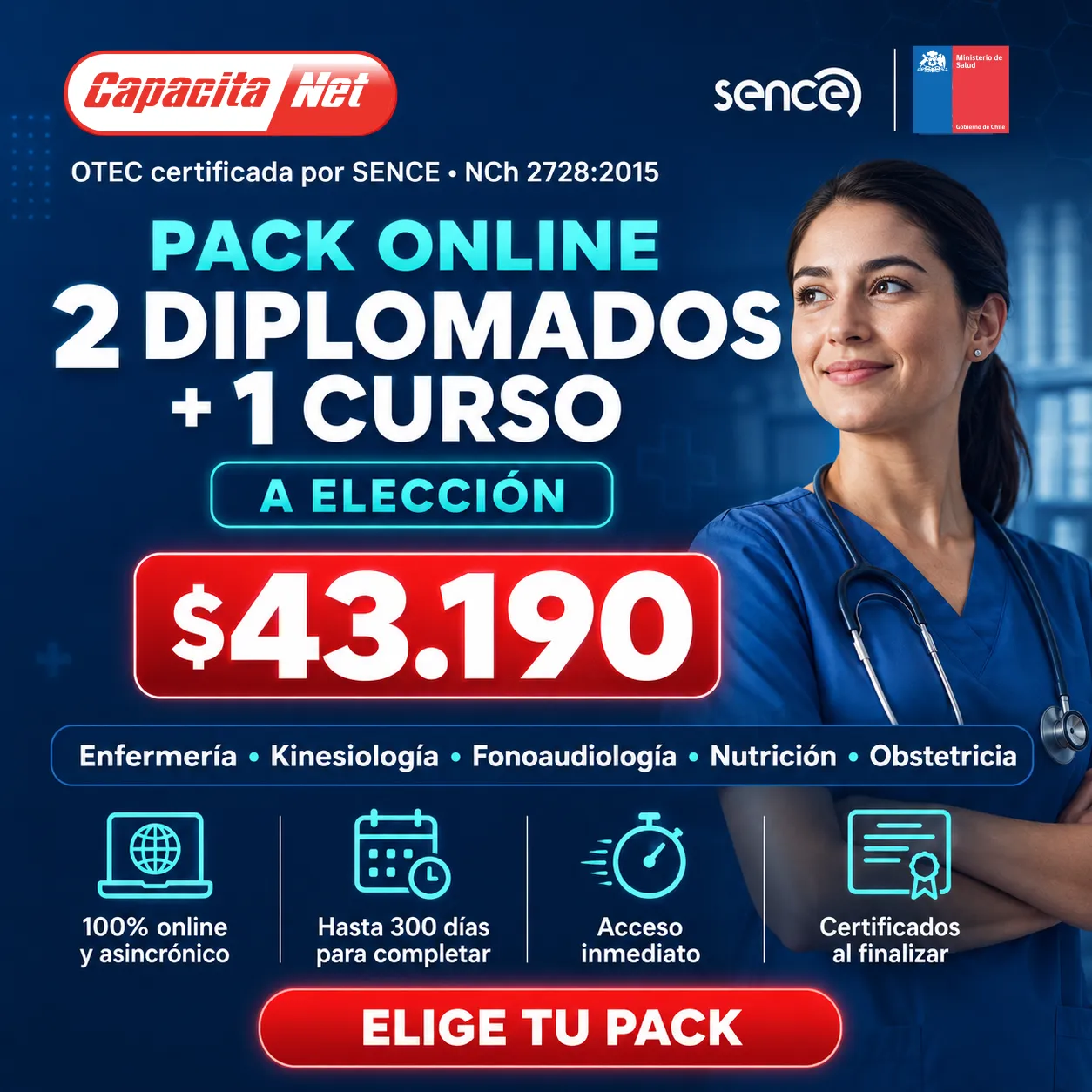2 DIPLOMADOS + 1 CURSO A ELECCIÓN
