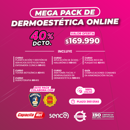 MEGA PACK DE DERMOESTÉTICA ONLINE
