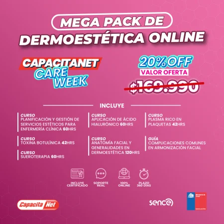 portada mega pack dermoestética online care week