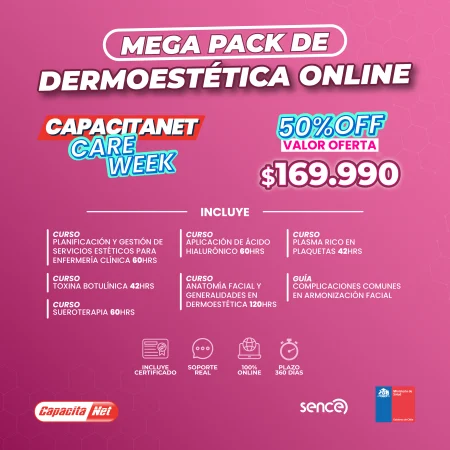 MEGA PACK DE DERMOESTÉTICA ONLINE