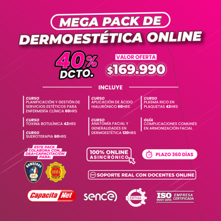 MEGA PACK DE DERMOESTÉTICA ONLINE