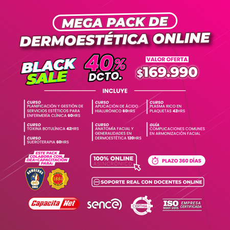 MEGA PACK DE DERMOESTÉTICA ONLINE