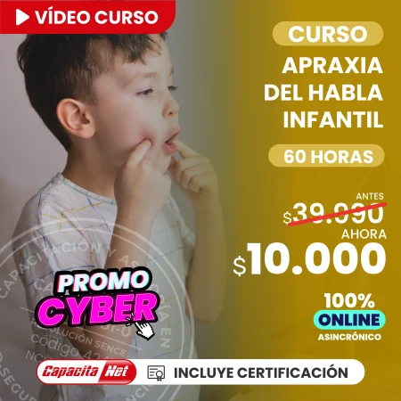 Curso Apraxia del habla infantil 60 hrs