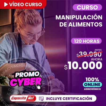 Curso de Manipulación de alimentos 120 hrs