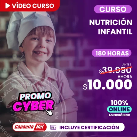 Curso de Nutrición infantil 180 hrs