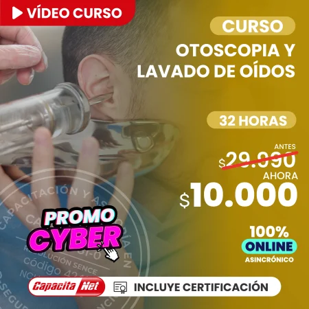 Curso de Otoscopia y lavado de oídos 32 hrs