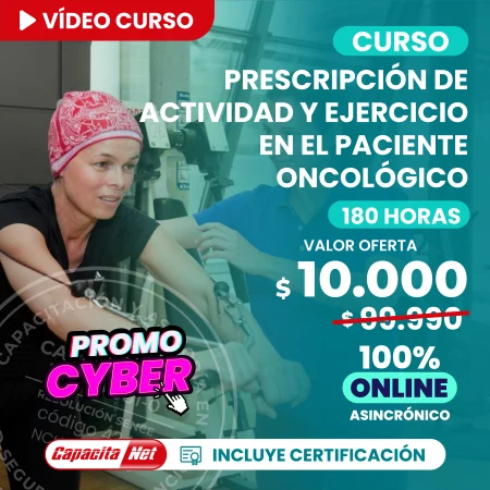 Curso actividad y ejercicio en el paciente oncológico 180 hrs