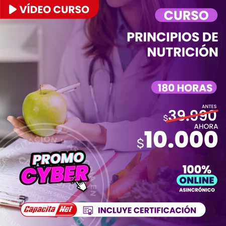 Curso de Principios de nutrición 180 hrs