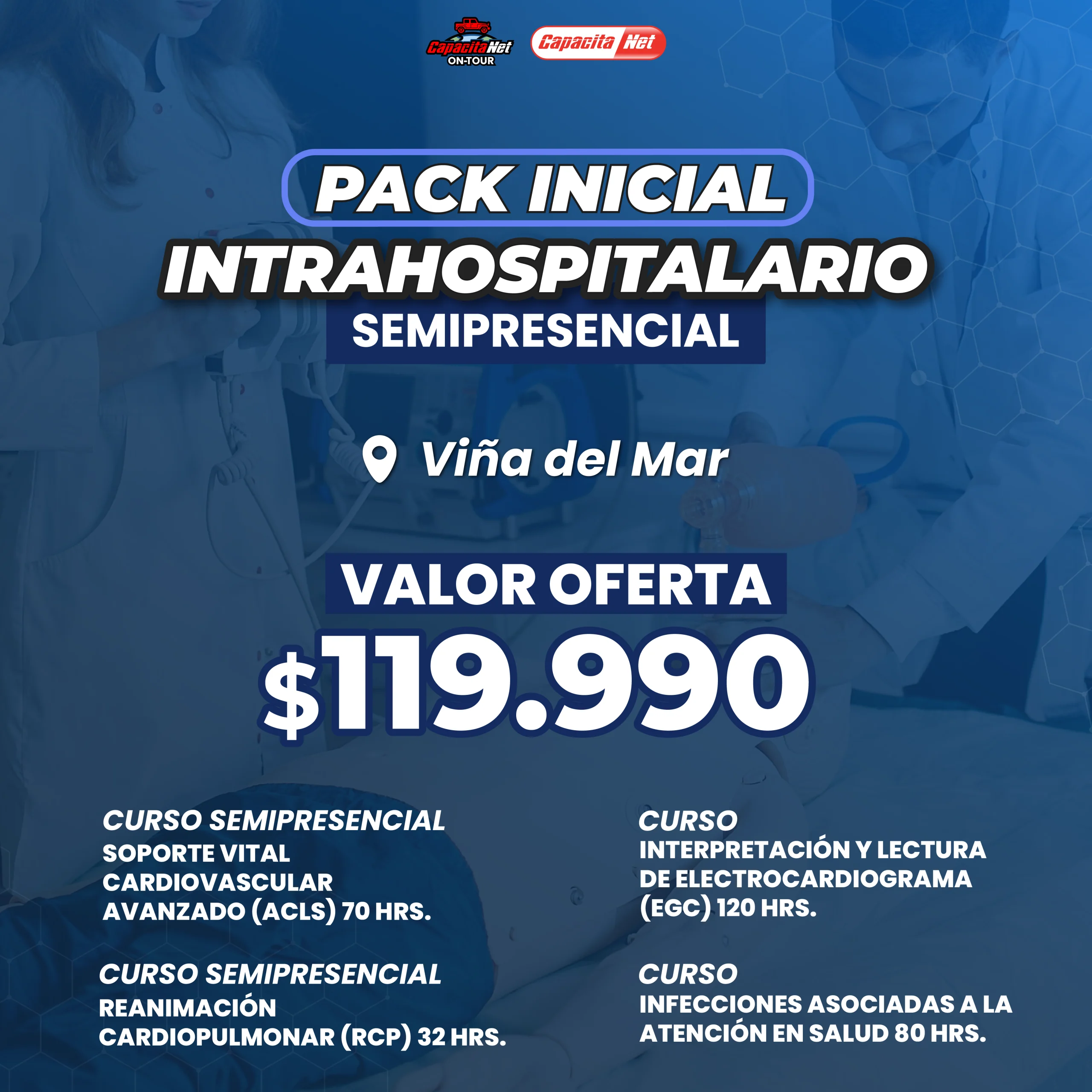 Pack Intrahospitalario Semipresencial Viña del Mar