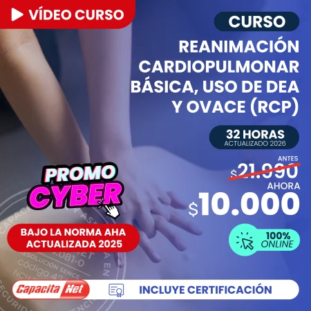 Curso de Reanimación cardiopulmonar (RCP) 32 hrs (Actualizado 2026)