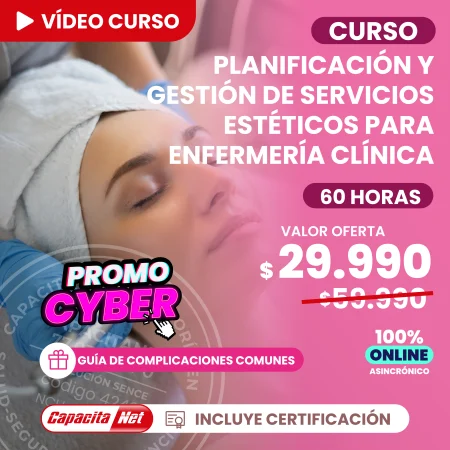 Curso de Planificación y gestión de servicios estéticos para enfermería clínica 60 Hrs + Guía de regalo