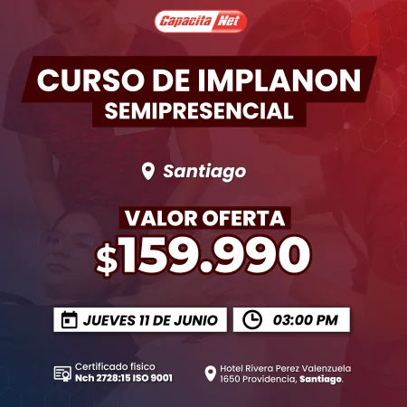 CURSO DE IMPLANON SEMIPRESENCIAL (CON FANTOMAS) - SANTIAGO - 11/06/2026 - Turno Tarde