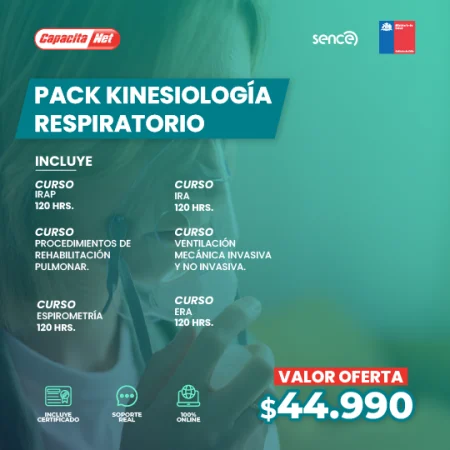portada pack kinesiología respiratoria cursos online