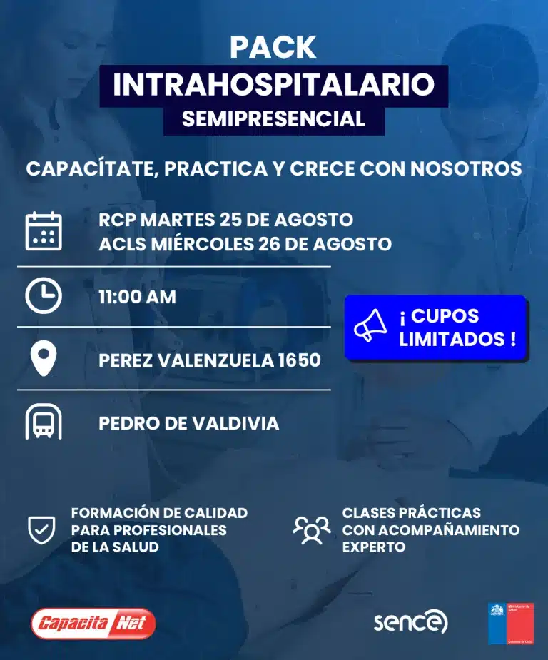 fechas y descripción del producto pack intrahospitalario semipresencial Santiago