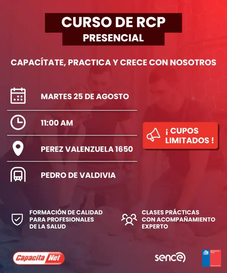 portada descripción fechas disponibles rcp semipresencial santiago