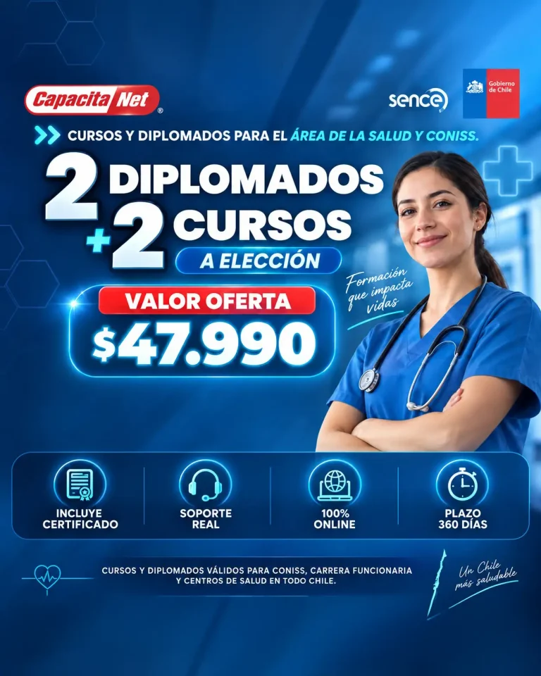 pack 2 cursos + 2 diplomados a elección, cursos y diplomados Online